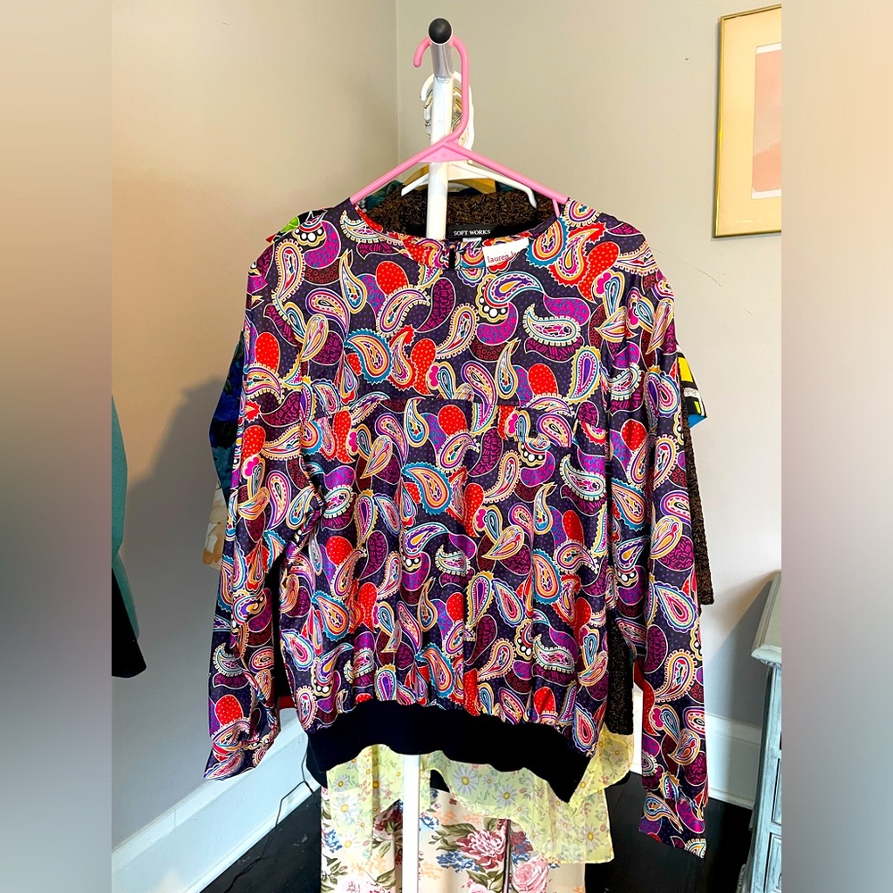 Lauren Lee Paisley Vintage Top Sz L